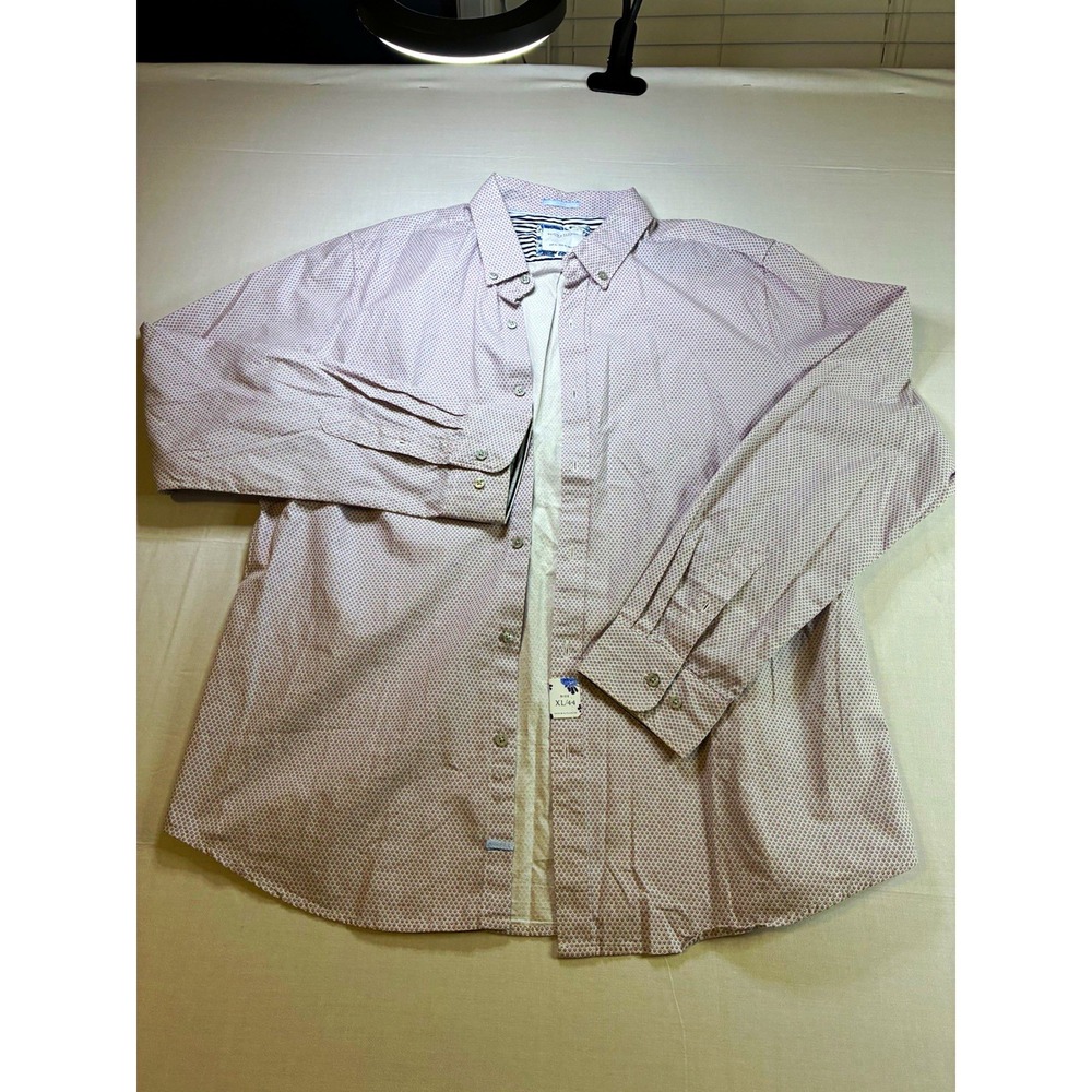 Denim & Flower XL Ricky Singh Men's Woven Button-Up Shirt Geometric NWT